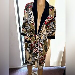 Vintage Sen Collection, comic strips robe. Fits btwn S-L